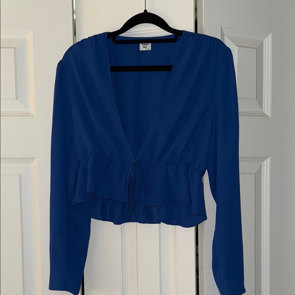 Aritzia Elegant Blue Women's Top